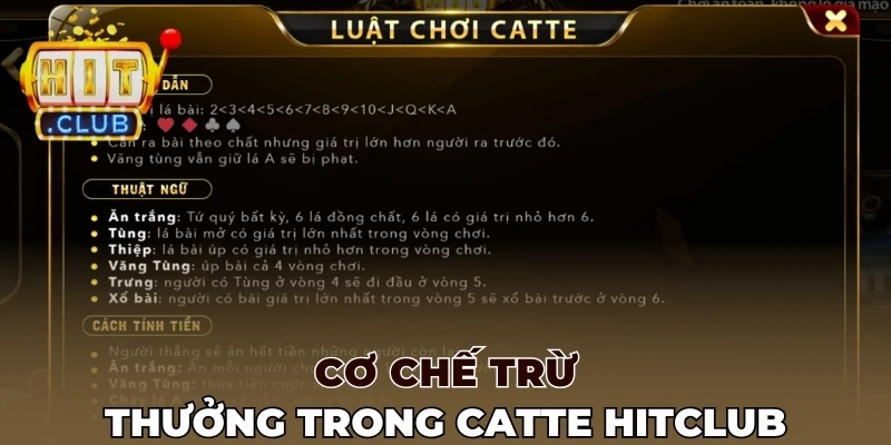Cơ chế trừ thưởng trong Catte Hitclub